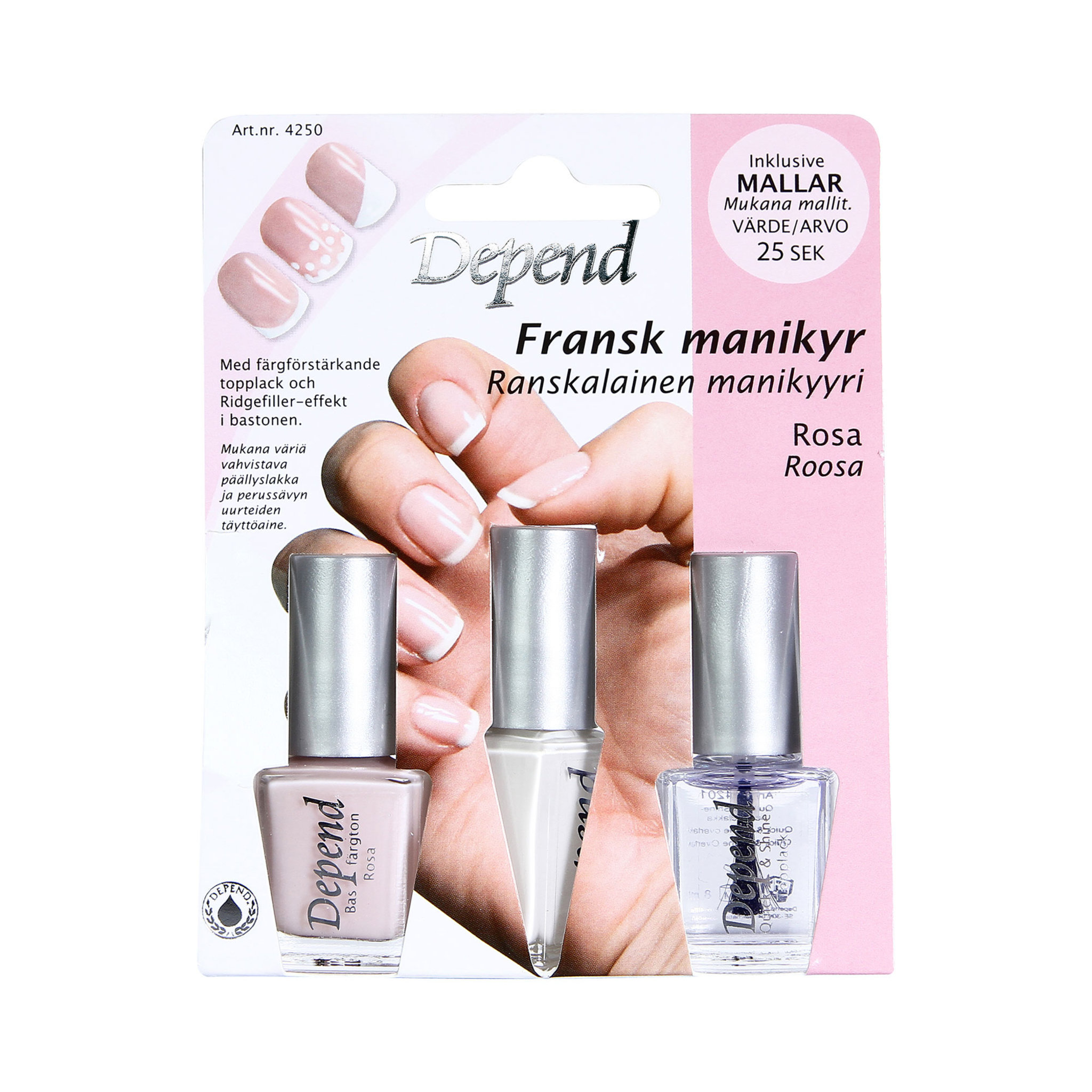 Depend French Manicure Set Nagellack Kop Online Pa Ahlens Se